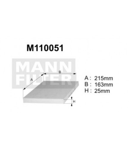 M110051 (K1101) filtr kabinowyDENCKERMANN