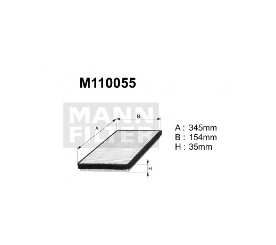 M110055 (K1010A) filtr kabinowyDENCKERMANN
