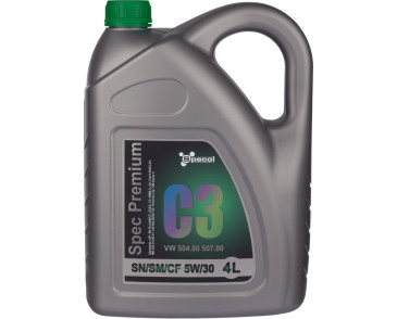 OLEJ SPECOL 5W30 4L PREMIUM C3 / SN PLUS/SM/CF / 504.00 507.00 / LL04 / DEX2 / 229.31 229.51 / C30 / 9.55535-S3