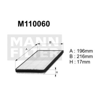 M110060 (K1183) filtr kabinyDENCKERMANN