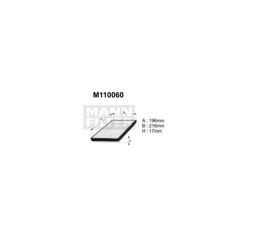 M110060 (K1183) filtr kabinyDENCKERMANN