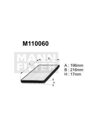 M110060 (K1183) filtr kabinyDENCKERMANN