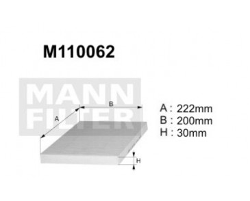 M110062 (K1060) Filtr kabinowyDENCKERMANN