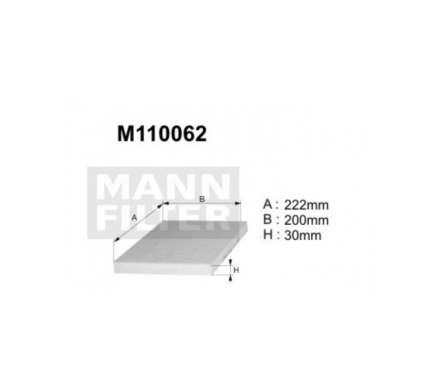 M110062 (K1060) Filtr kabinowyDENCKERMANN