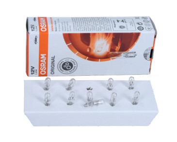 ŻARÓWKA PBT5 W1,2W W2X4,6D 12V ORIGINAL 12V 10SZT.