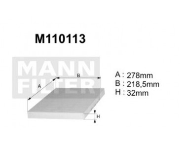 M110113 (K1155)  filtr kabinowyDENCKERMANN