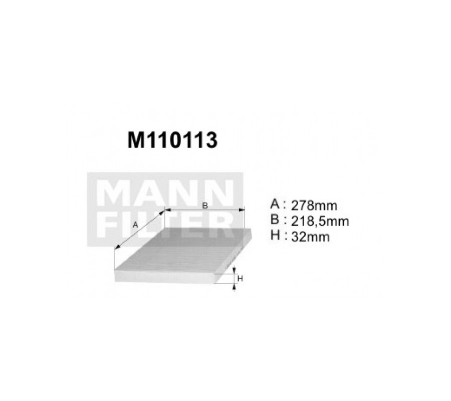 M110113 (K1155)  filtr kabinowyDENCKERMANN