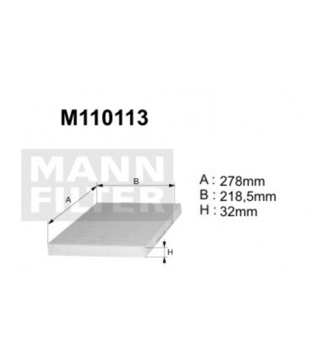 M110113 (K1155)  filtr kabinowyDENCKERMANN