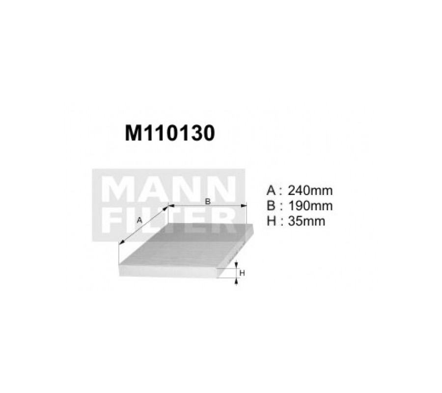 M110130 (K1110) filtr kabinowyDENCKERMANN