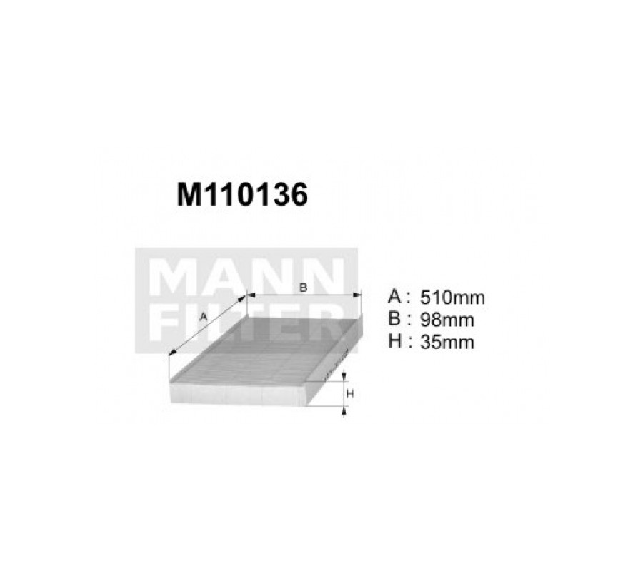 M110136 (K1148)  Filtr kabinowyDENCKERMANN