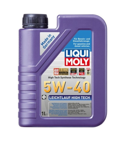 OLEJ LIQUI MOLY 5W40 1L LEICHTLAUF HIGH TECH A3/B4 / SN/CF / 502.00 505.00 / 229.5 / LL01 / A40 / RN0700 710