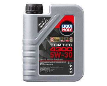 OLEJ LIQUI MOLY 5W30 1L TOP TEC 4300 DPF/FAP / C2 / SN/CF / B71 2290 / RN0700 / GF-3
