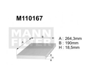 M110167 (K1107) filtr kabinowyDENCKERMANN