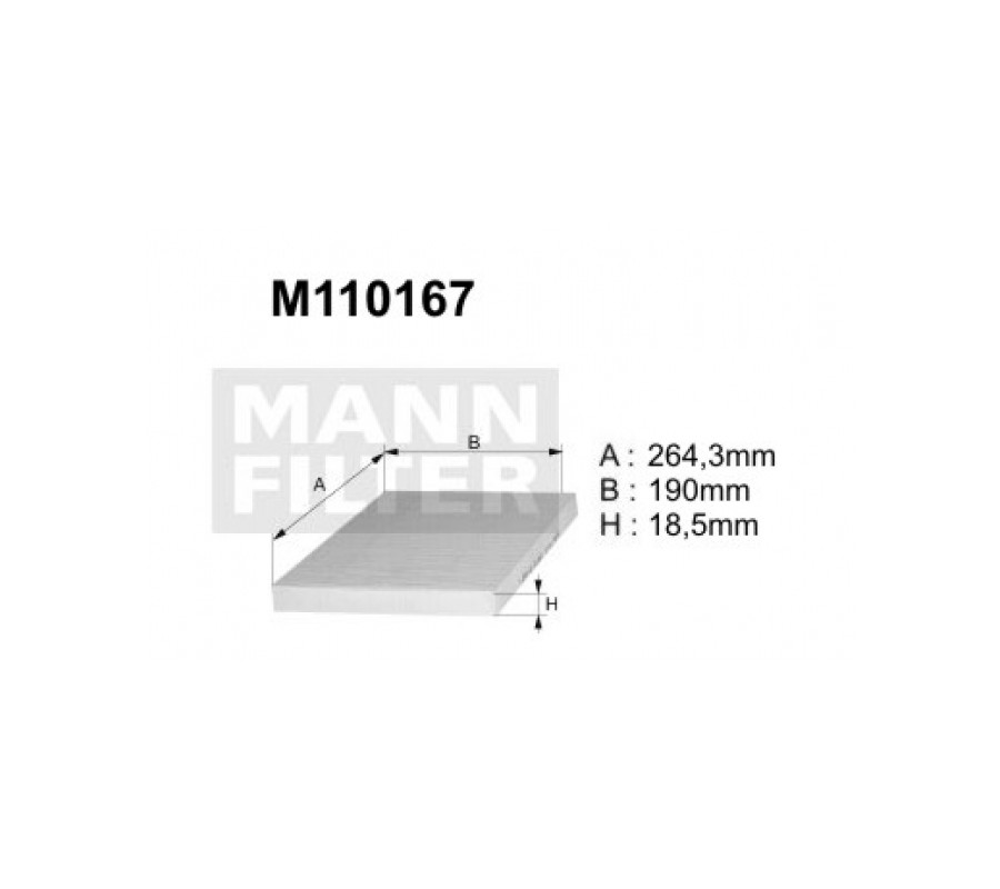 M110167 (K1107) filtr kabinowyDENCKERMANN