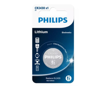 BATERIA CR2430 3.0V (24,5X3,0) LITHIUM BLISTER 1SZT. (CENA ZA SZT/SPRZEDAŻ W WIELOKROTNOŚCI 10 SZT.)