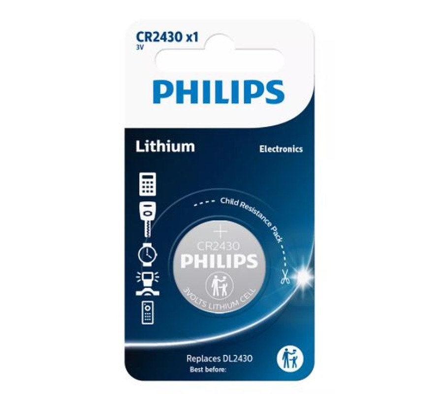 BATERIA CR2430 3.0V (24,5X3,0) LITHIUM BLISTER 1SZT. (CENA ZA SZT/SPRZEDAŻ W WIELOKROTNOŚCI 10 SZT.)