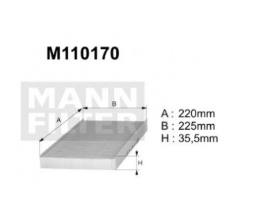 M110170 (K1127) filtr kabinowyDENCKERMANN