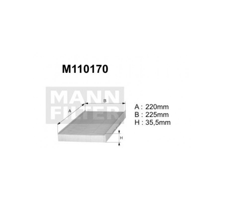 M110170 (K1127) filtr kabinowyDENCKERMANN