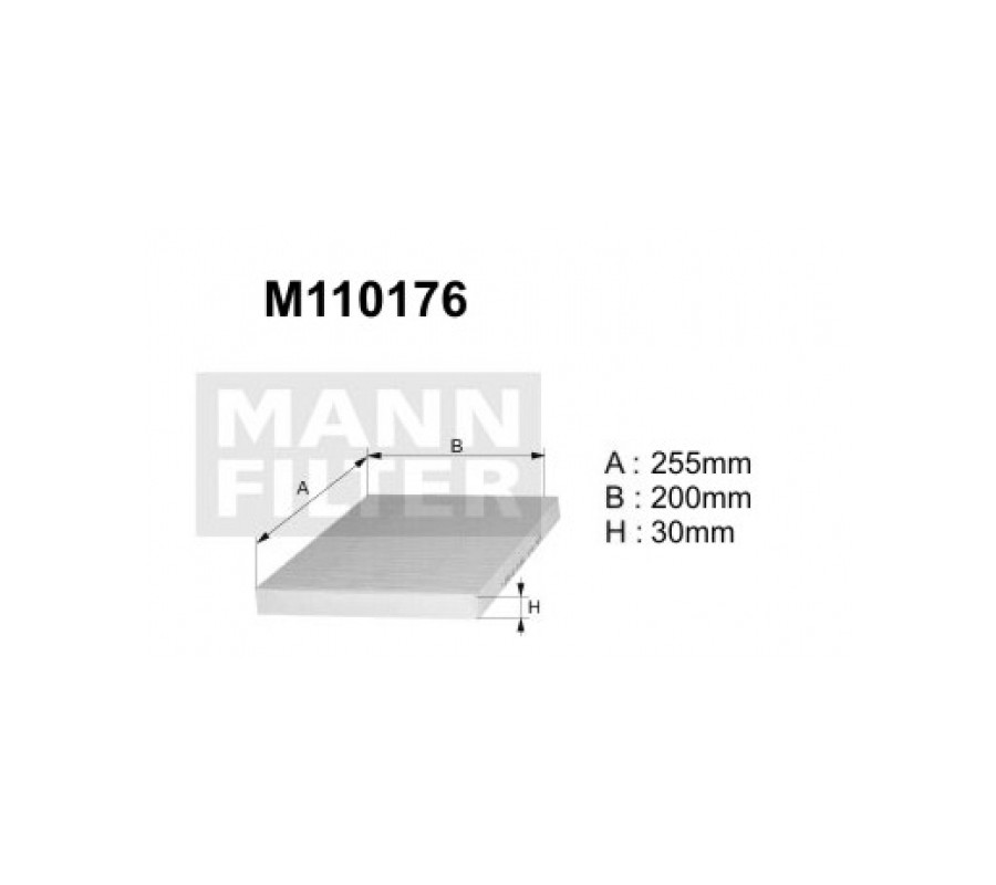 M110176 (K1102A) filtr kabinowyDENCKERMANN