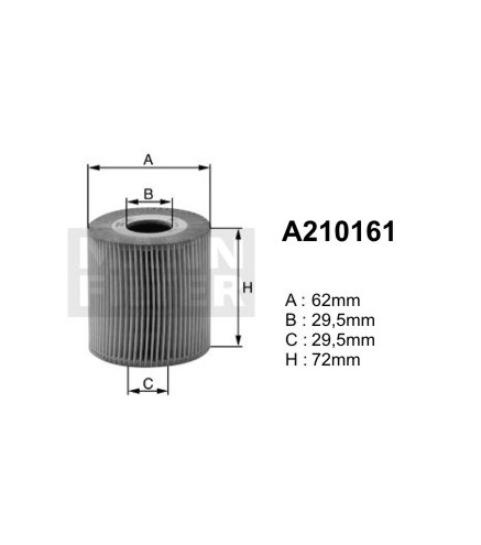 A210161 (OE665) filtr olejuDENCKERMANN