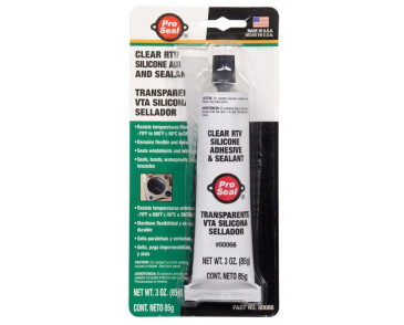 USZCZELNIACZ SILIKONOWY 85G PRZEŹROCZYSTY OD -60°C DO 260°C / PRO SEAL