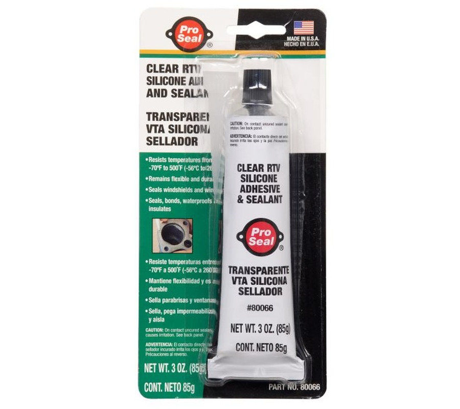 USZCZELNIACZ SILIKONOWY 85G PRZEŹROCZYSTY OD -60°C DO 260°C / PRO SEAL