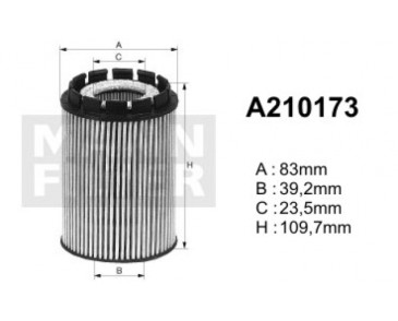 A210173 (OE640) filtr olejuDENCKERMANN