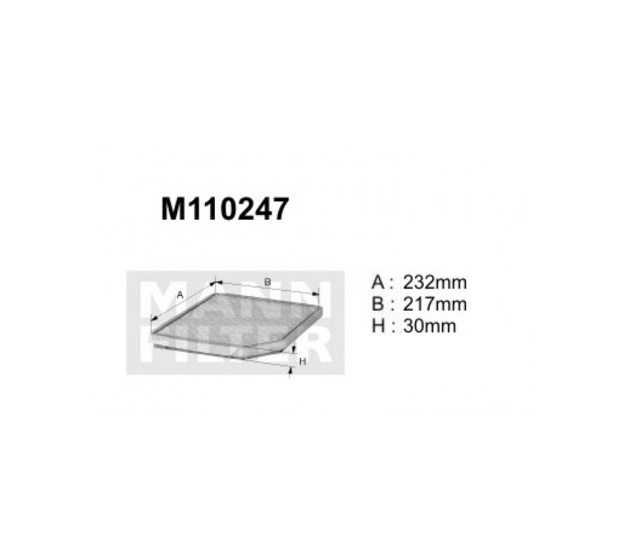 M110247 (M110248) filtr kabinowyDenckermann