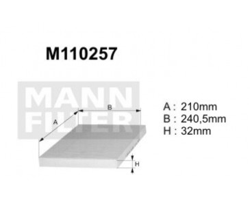 M110257 (K1138A)  Filtr kabinowyDENCKERMANN