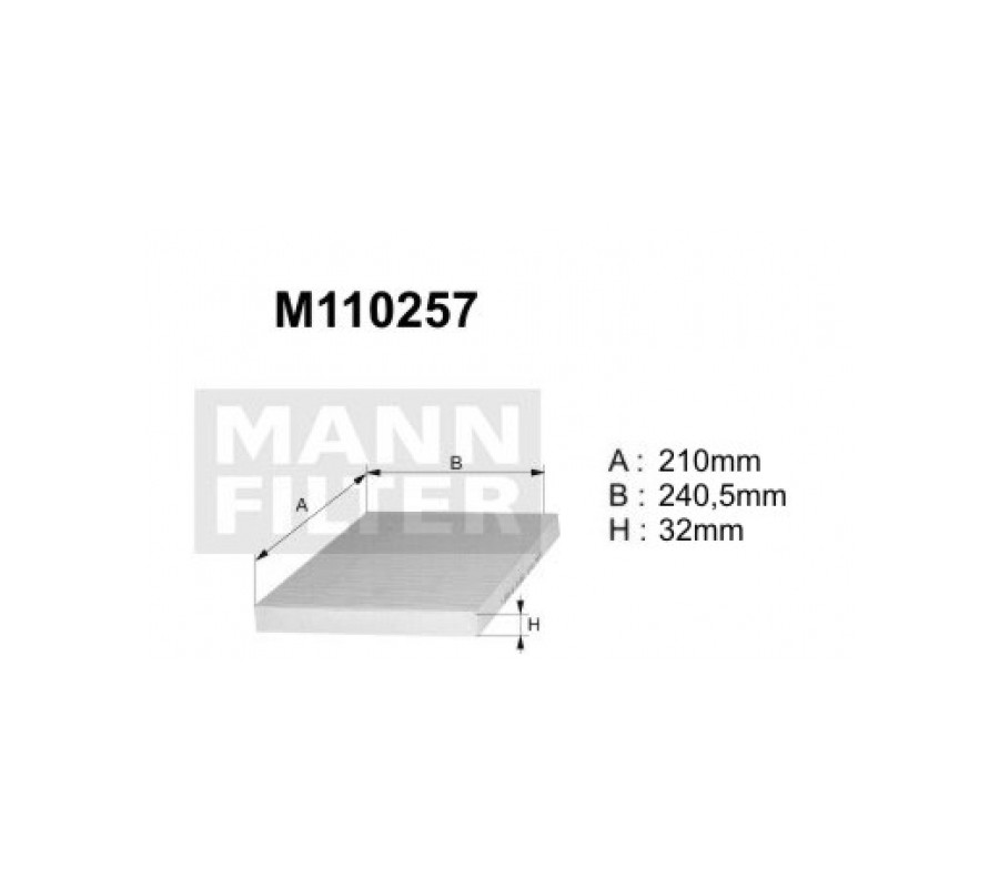 M110257 (K1138A)  Filtr kabinowyDENCKERMANN