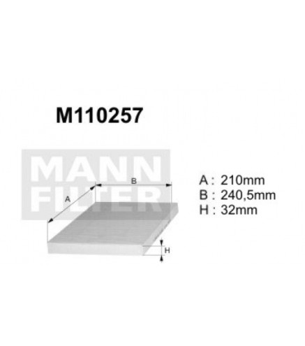 M110257 (K1138A)  Filtr kabinowyDENCKERMANN