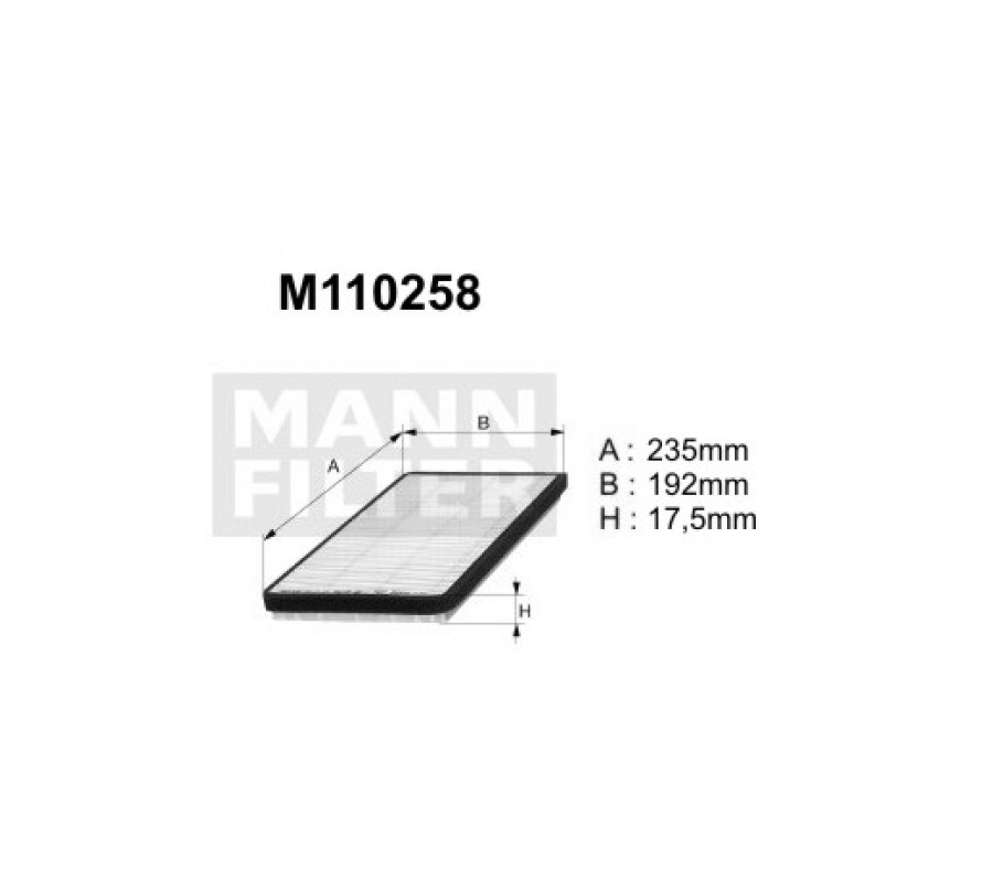 M110258 (K1090) Filtr kabinowyDENCKERMANN