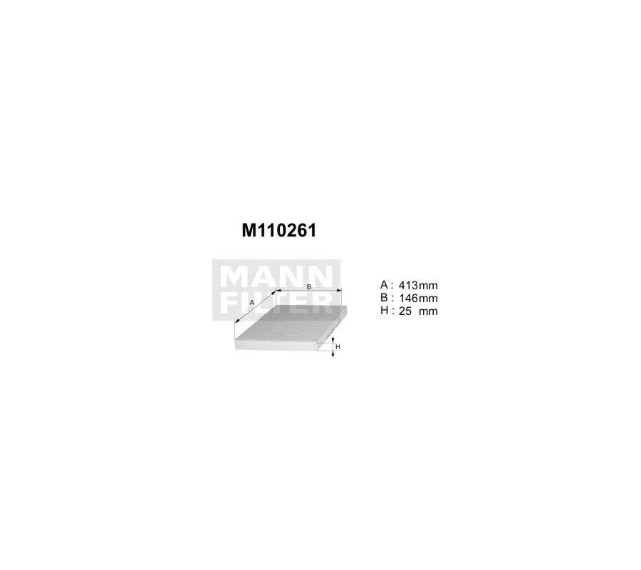 M110261 (K1009A) filtr kabinowyDENCKERMANN