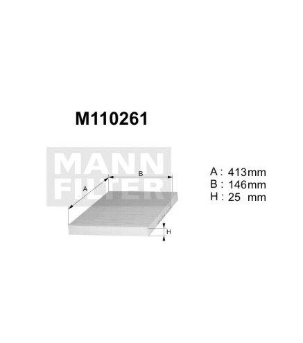 M110261 (K1009A) filtr kabinowyDENCKERMANN