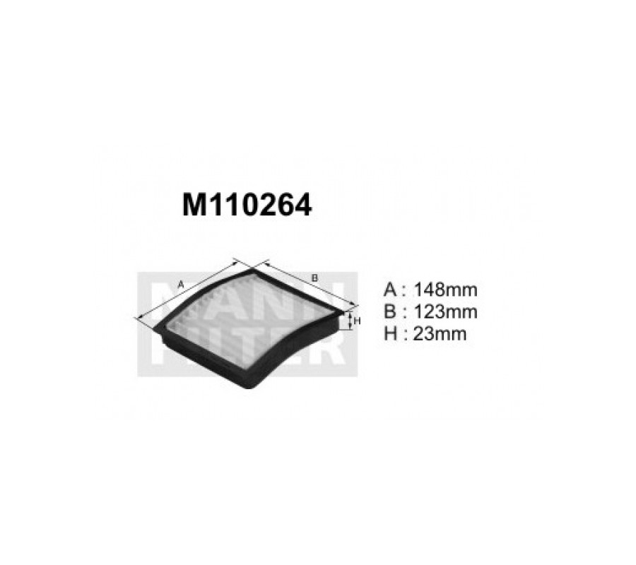 M110264 (K1072-2X) filtr kabinowyDENCKERMANN