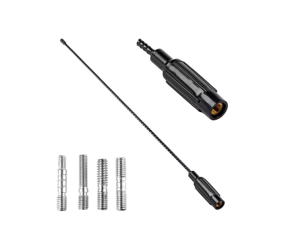 MASZT ANTENY SAMOCHODOWEJ 4 ADAPTERY 41CM