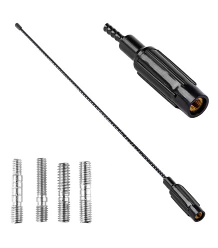 MASZT ANTENY SAMOCHODOWEJ 4 ADAPTERY 41CM
