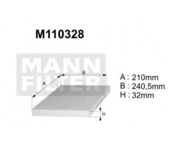 M110328  (K1115A)  filtr kabinowyDENCKERMANN