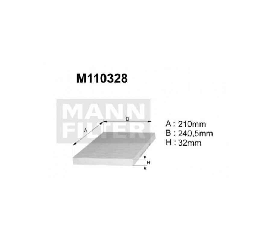 M110328  (K1115A)  filtr kabinowyDENCKERMANN