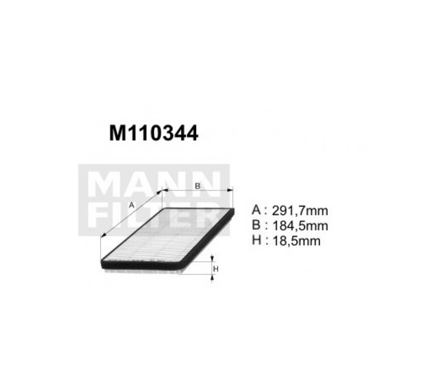 M110344 (K1023) filtr kabinowyDENCKERMANN