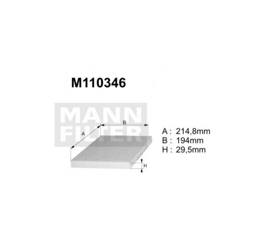 M110346 (K1097) filtr kabinowyDENCKERMANN