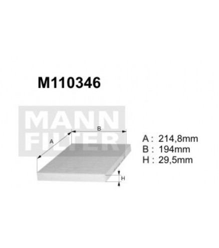 M110346 (K1097) filtr kabinowyDENCKERMANN