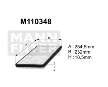 M110348 (K1095)  filtr kabinowyDENCKERMANN