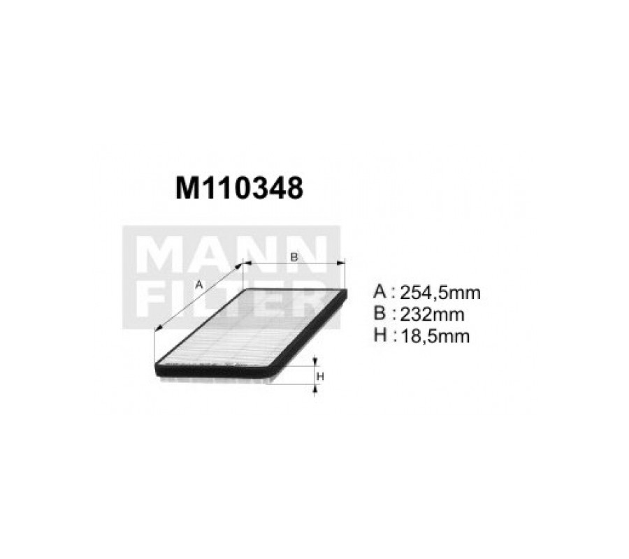 M110348 (K1095)  filtr kabinowyDENCKERMANN