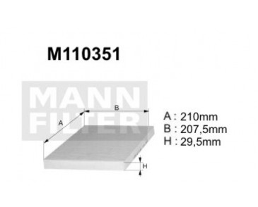 M110351 (K1089)  Filtr kabinowyDENCKERMANN