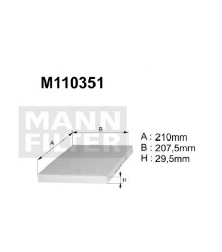 M110351 (K1089)  Filtr kabinowyDENCKERMANN