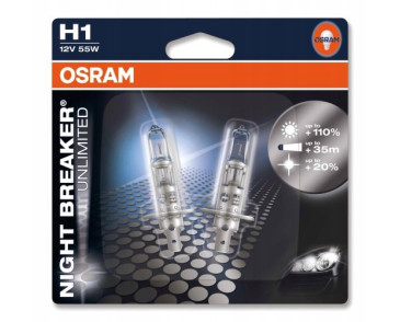H1 55W OSRAM Night Breaker Unlimited - bister 2szt