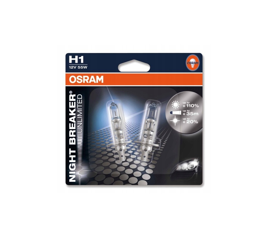 H1 55W OSRAM Night Breaker Unlimited - bister 2szt