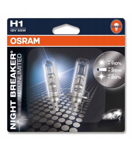 H1 55W OSRAM Night Breaker Unlimited - bister 2szt