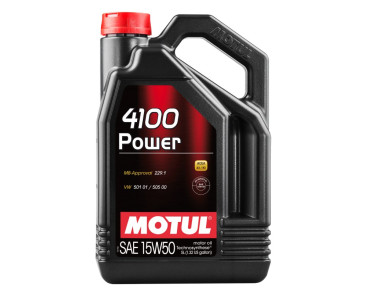 OLEJ MOTUL 15W50 5L 4100 POWER / 229.1 / 501.01 505.00